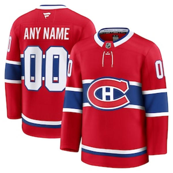 Womens Montreal Canadiens Custom Stitched Adidas Home Red Jersey